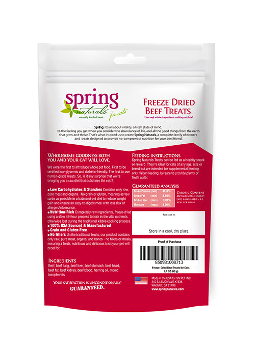 冷凍乾燥生食貓用點心 - 牛肉